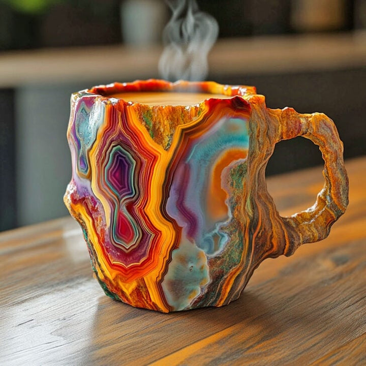 LumiStone | Crystal Mug – Artistic Handcrafted Design for Refined Taste