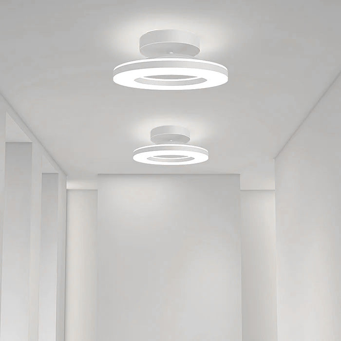 Modern Circular LED Ceiling Light with Ring Design