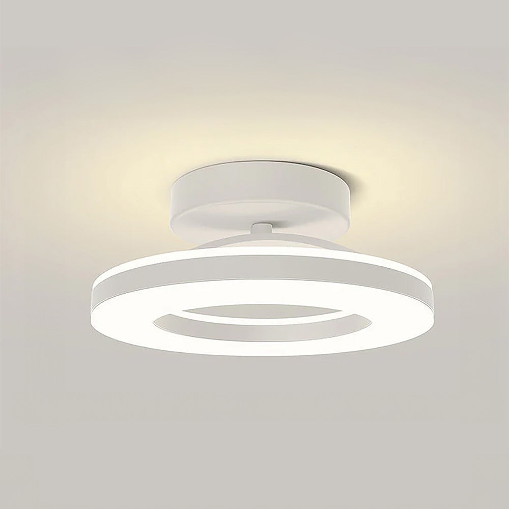 Modern Circular LED Ceiling Light with Ring Design
