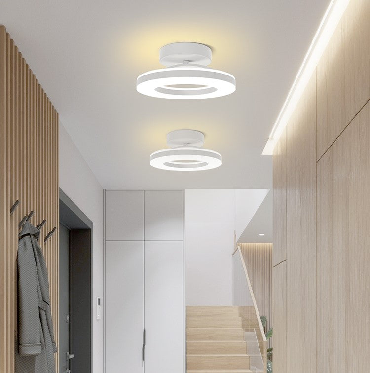 Modern Circular LED Ceiling Light with Ring Design