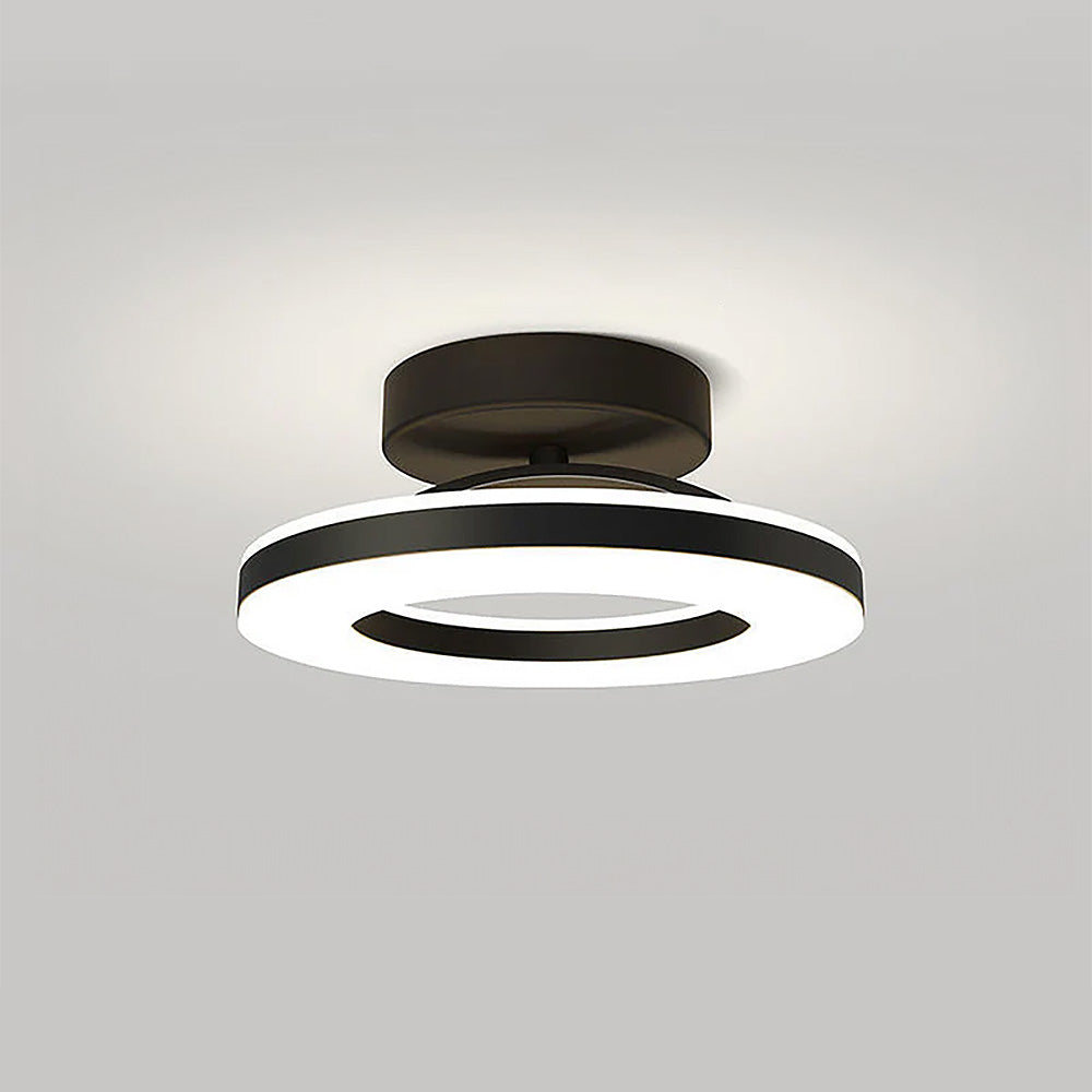 Modern Circular LED Ceiling Light with Ring Design
