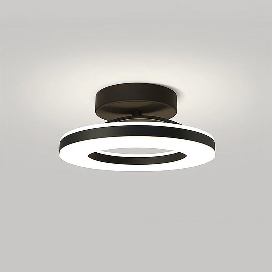 Modern Circular LED Ceiling Light with Ring Design