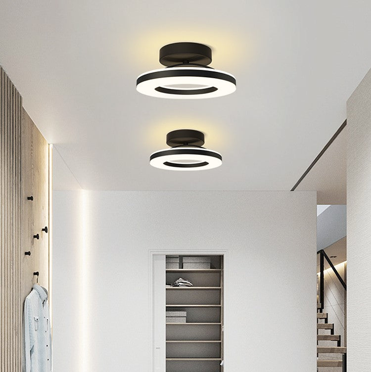 Modern Circular LED Ceiling Light with Ring Design
