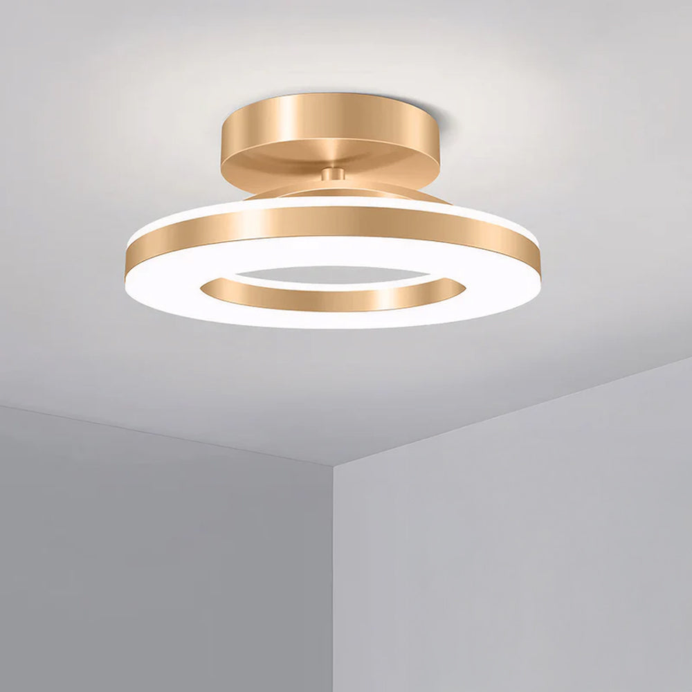 Modern Circular LED Ceiling Light with Ring Design