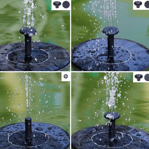 Solar Garden Fountain Pump Outdoor Water Feature Device