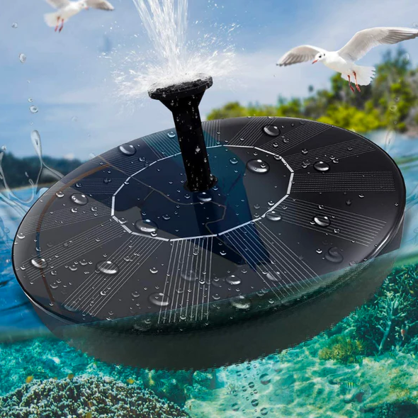 Solar Garden Fountain Pump Outdoor Water Feature Device