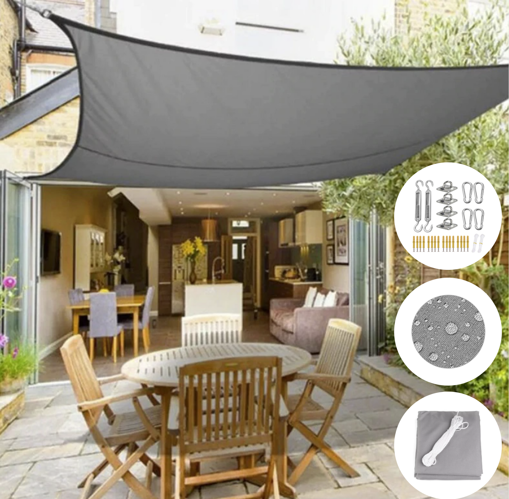 Waterproof UV Protection Shade Sail for Balcony