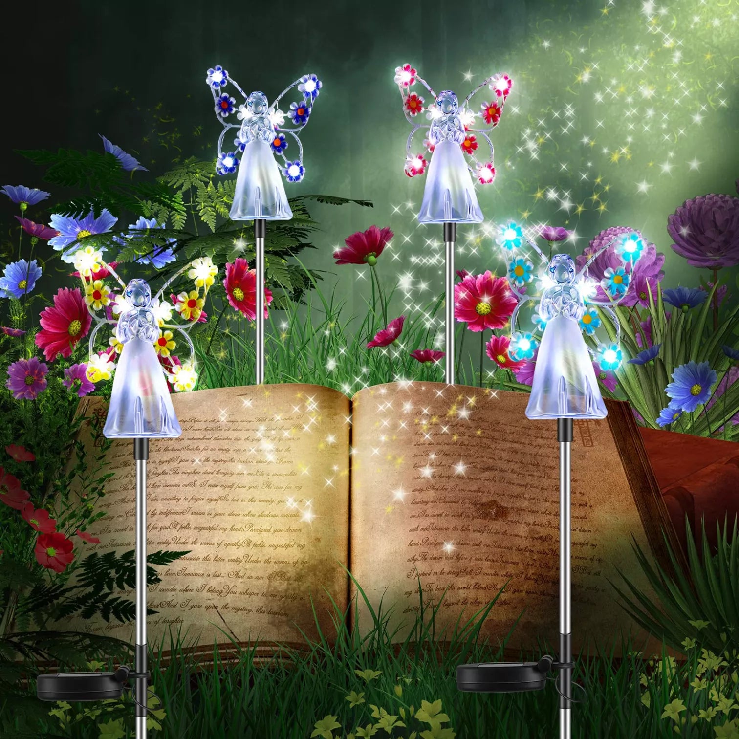 SereniGlow | Solar Angel LED Garden Light – Elegant Outdoor Illumination