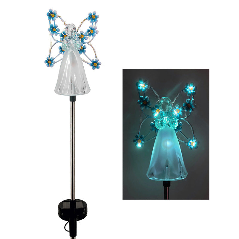 SereniGlow | Solar Angel LED Garden Light – Elegant Outdoor Illumination
