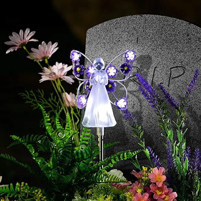 SereniGlow | Solar Angel LED Garden Light – Elegant Outdoor Illumination