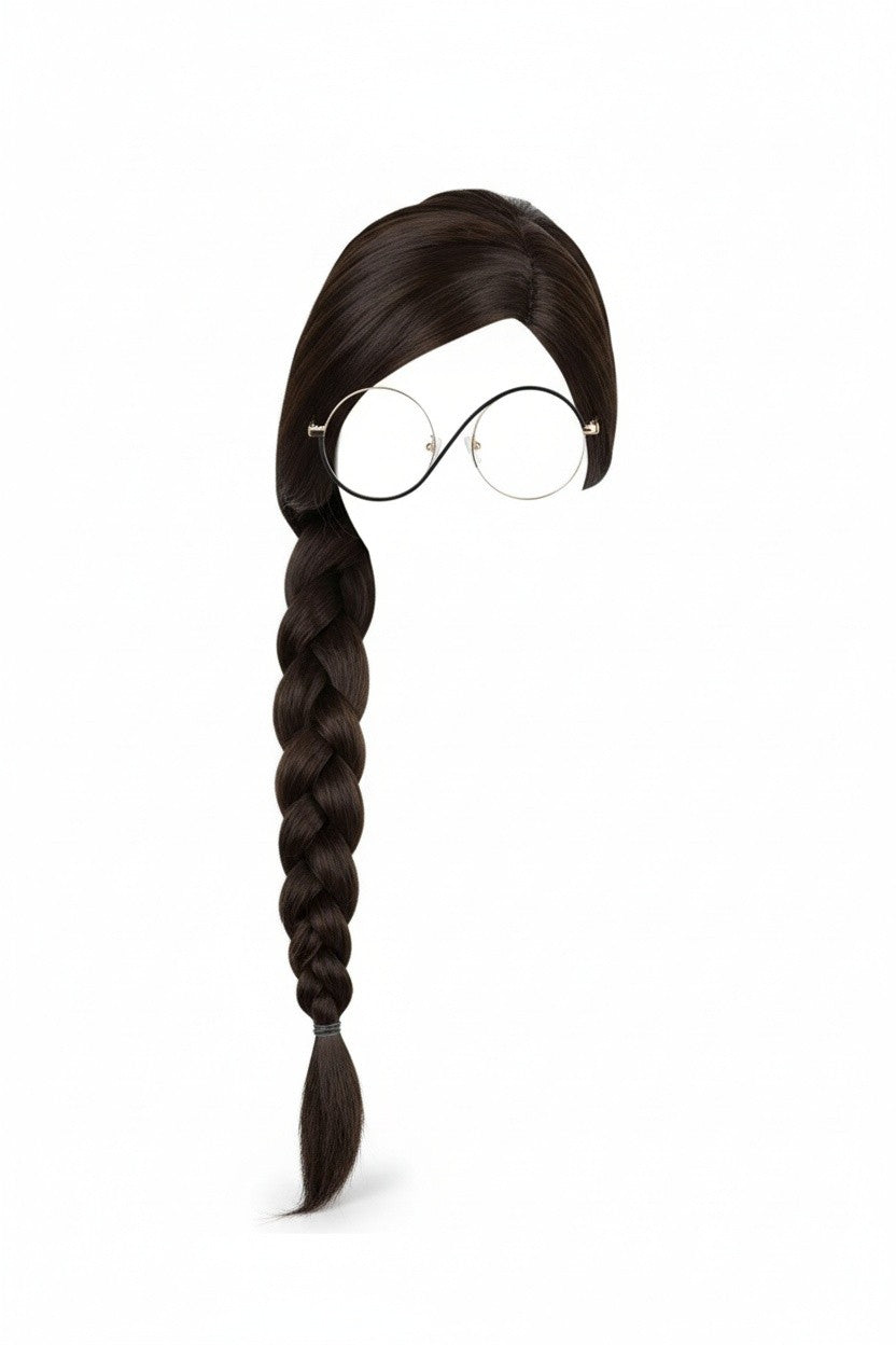 WITCH WIG & GLASSES SET