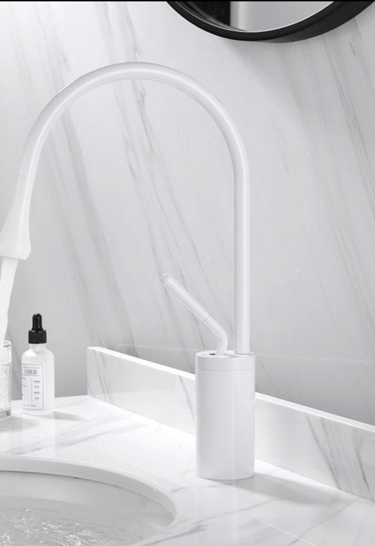 SwanFlow | Bathroom Tap – Elegant Swivel Design for Modern Interiors