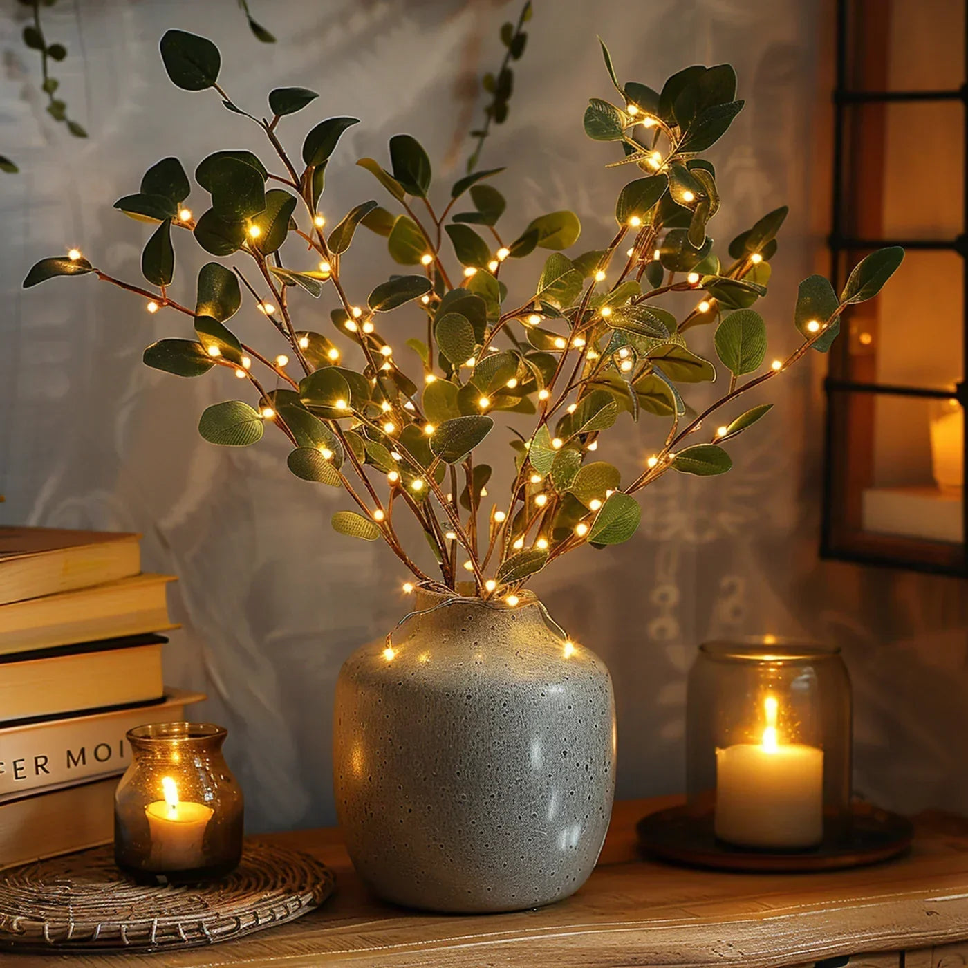 Decorative LED Branch Vase Light