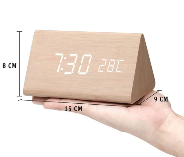 VocaTone | LED Alarm Clock – Minimalist Sound-Activated Display