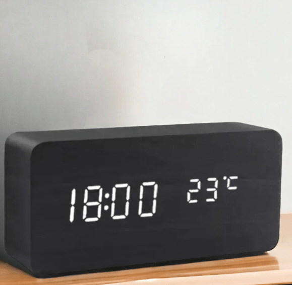 VocaTone | LED Alarm Clock – Minimalist Sound-Activated Display