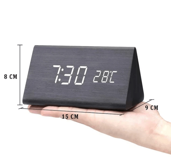 VocaTone | LED Alarm Clock – Minimalist Sound-Activated Display