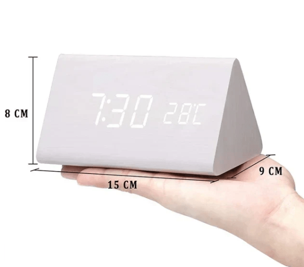 VocaTone | LED Alarm Clock – Minimalist Sound-Activated Display