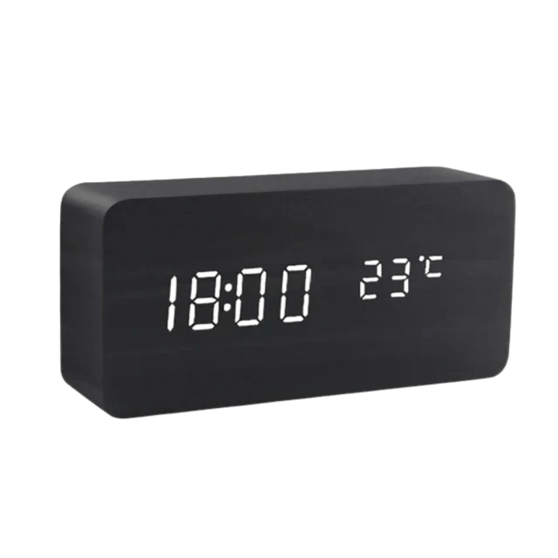 VocaTone | LED Alarm Clock – Minimalist Sound-Activated Display