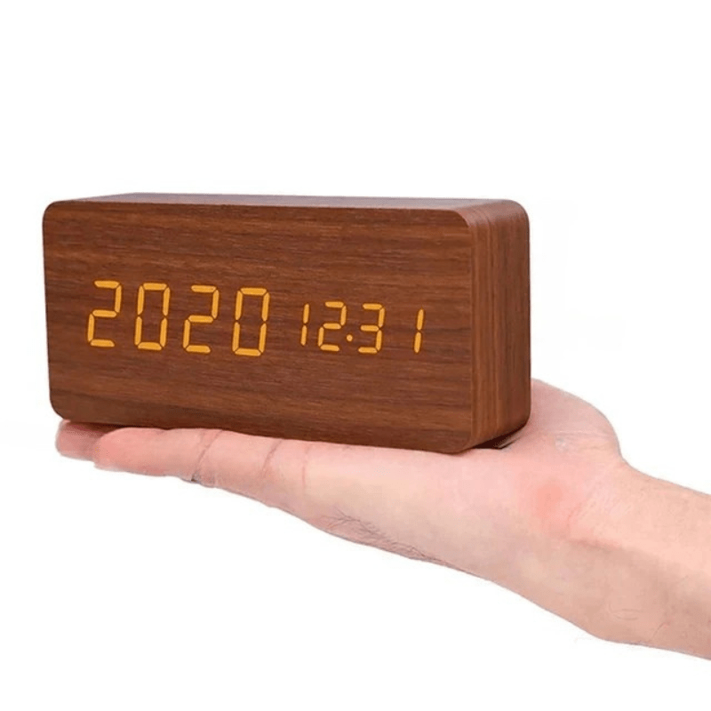 VocaTone | LED Alarm Clock – Minimalist Sound-Activated Display