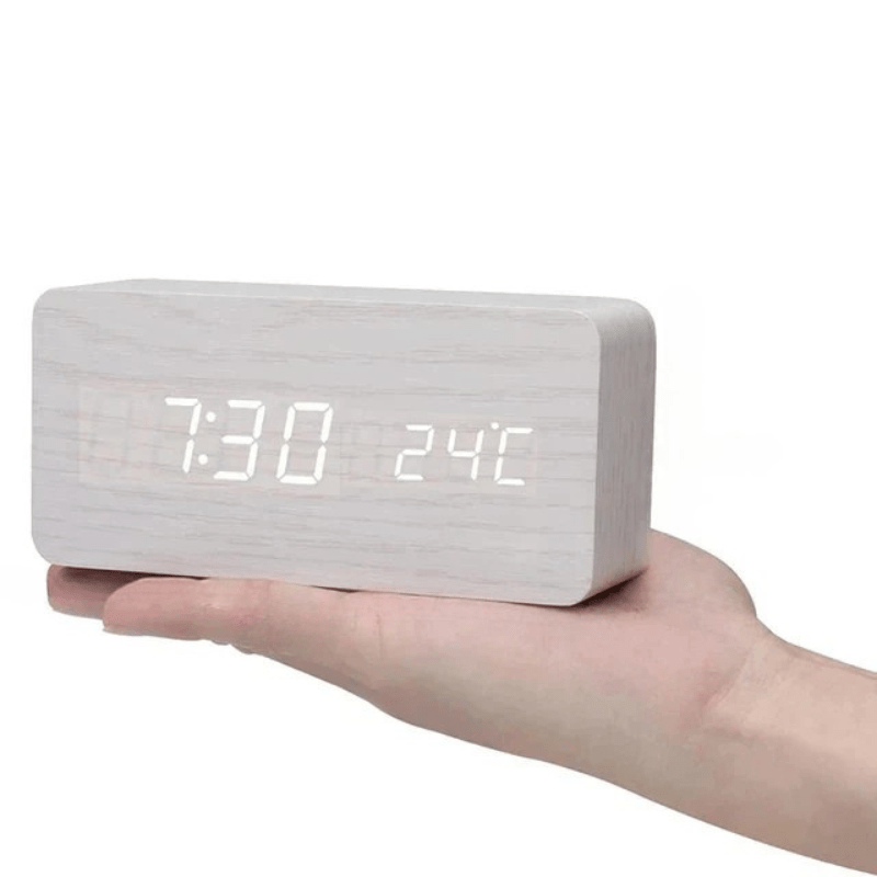 VocaTone | LED Alarm Clock – Minimalist Sound-Activated Display