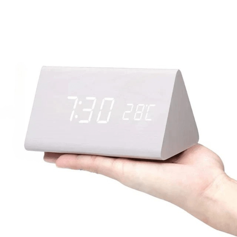 VocaTone | LED Alarm Clock – Minimalist Sound-Activated Display