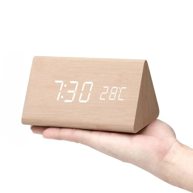 VocaTone | LED Alarm Clock – Minimalist Sound-Activated Display