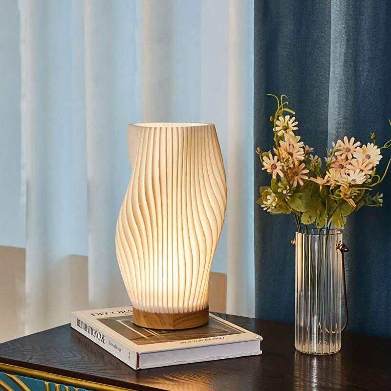 WaveCrest | USB Table Lamp – Contemporary Lighting with Elegant Design